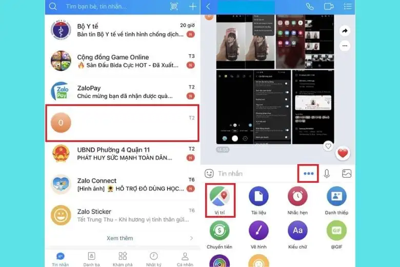 Cách Gửi Định Vị Qua Zalo